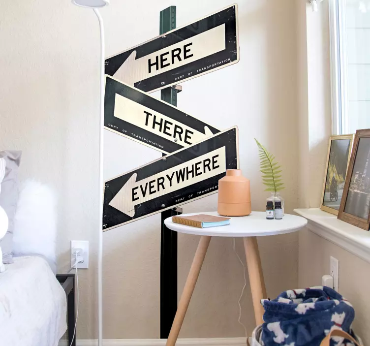 Gateskilt trafikklys klistremerker - Tenstickers