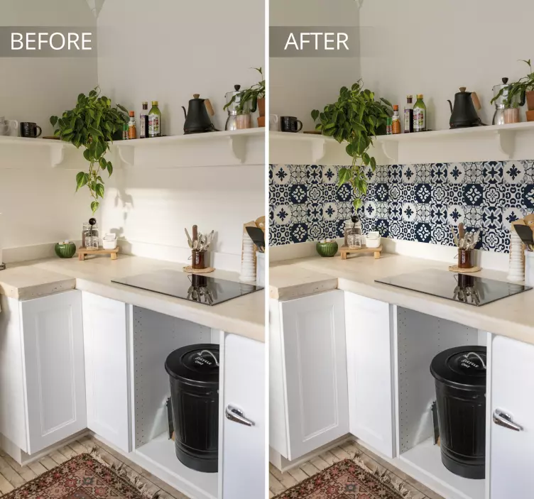 Dekorativt klistremerke marine geometriske mønstre - Tenstickers