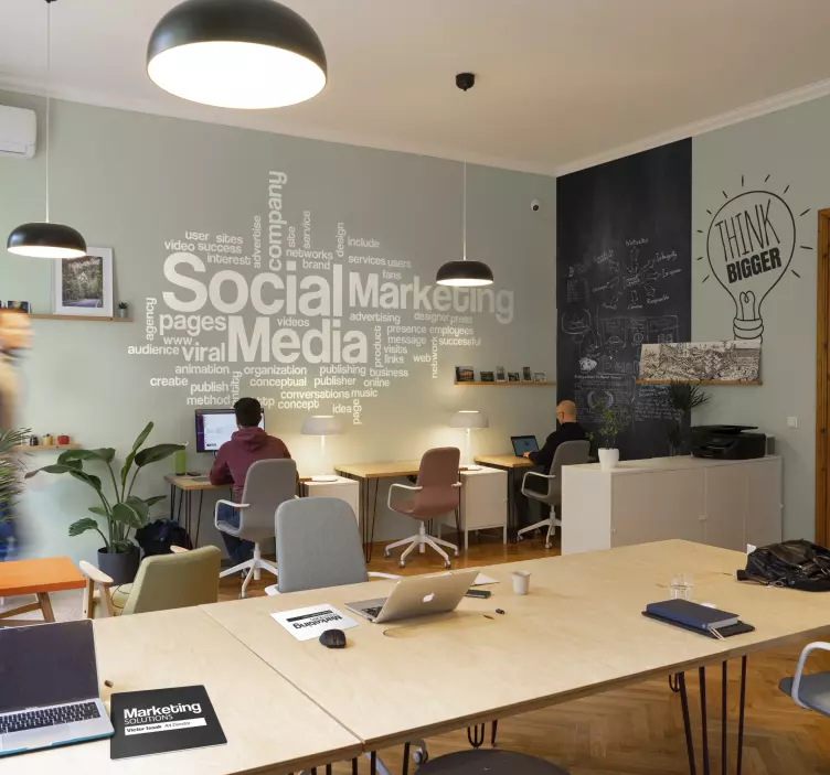 Bedriftskonsept tekst klistremerke - Tenstickers