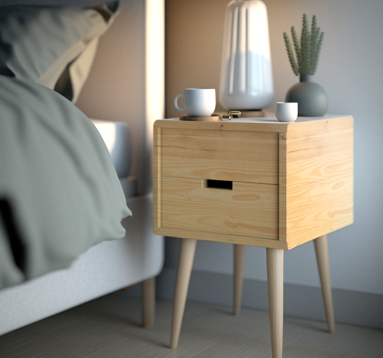 Lys tre klistremerke møbler - Tenstickers