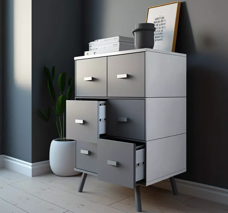 Grå klistremerke til møbler - Tenstickers