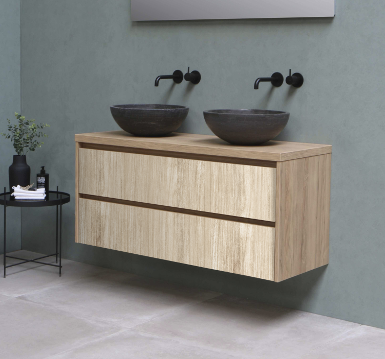 Lyse trefarger klistremerke møbler - Tenstickers