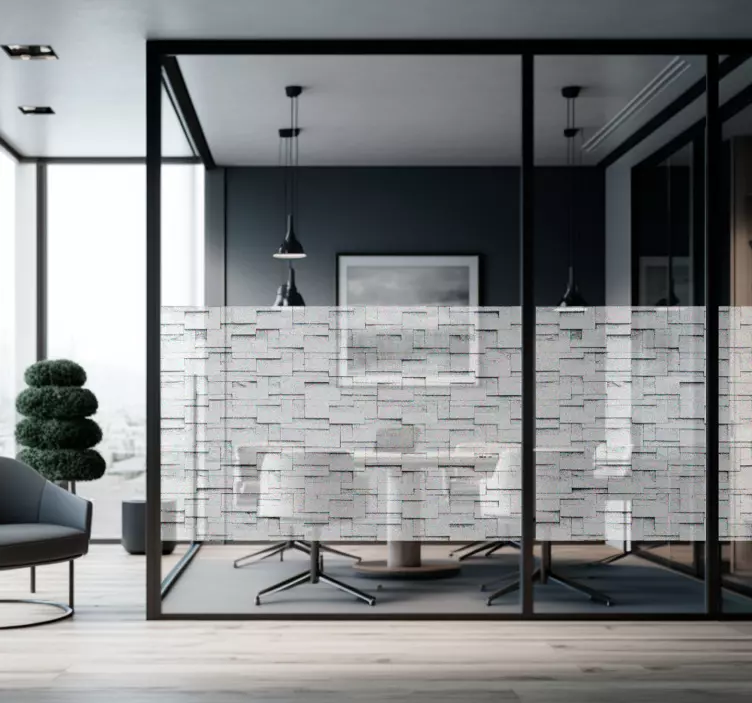 Gjennomsiktig tekstur klistremerker til vindu - Tenstickers