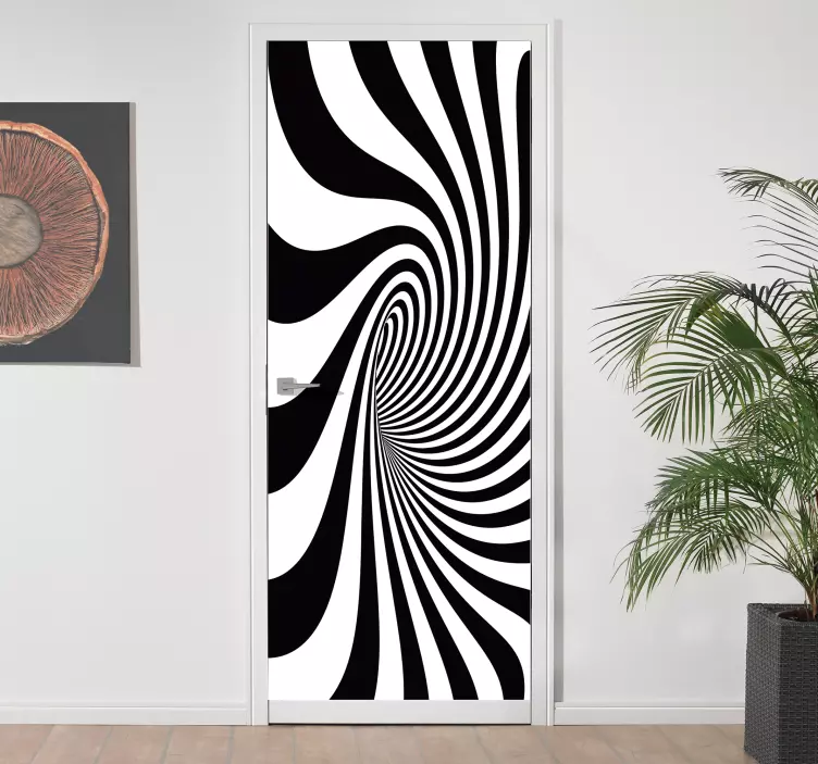 Svart hulls vinyl klistremerke - Tenstickers