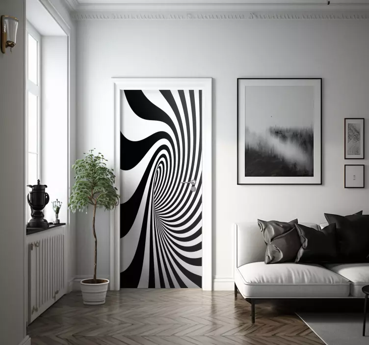 Svart hulls vinyl klistremerke - Tenstickers