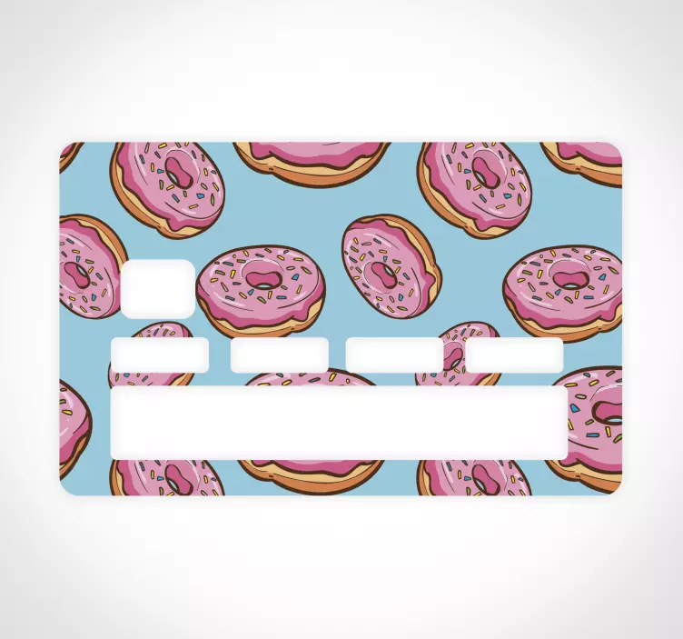 Deilig donuts kort klistremerke - Tenstickers