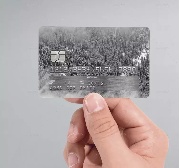 Skog ovenfra kredittkort klistremerke - Tenstickers