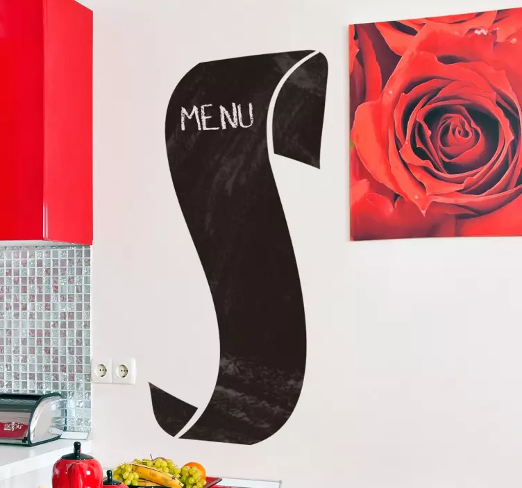 Meny tavle klistremerke - Tenstickers