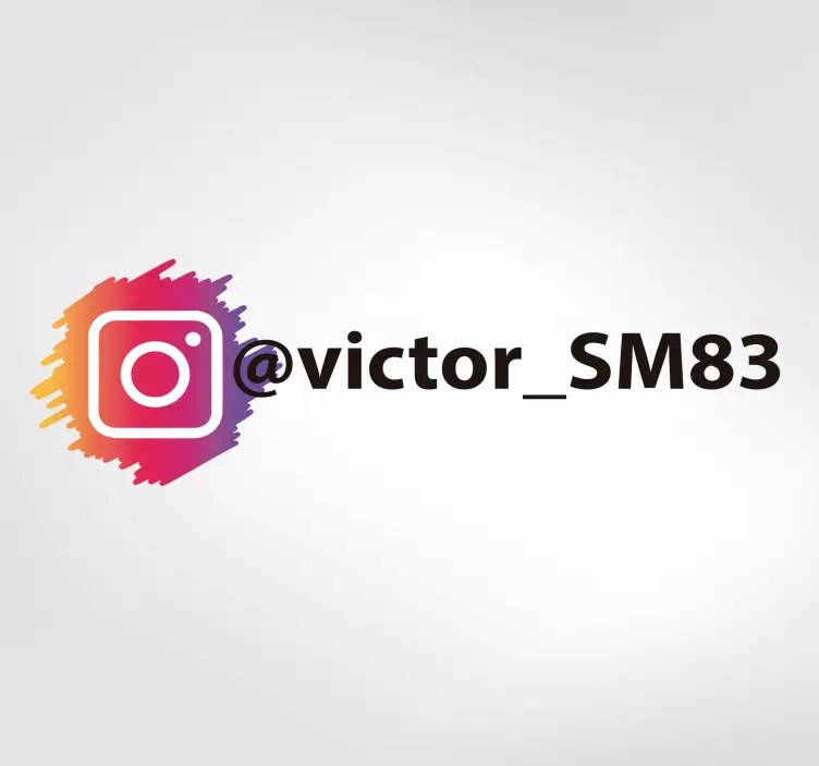 Personlig Instagram-logo klistremerke - Tenstickers