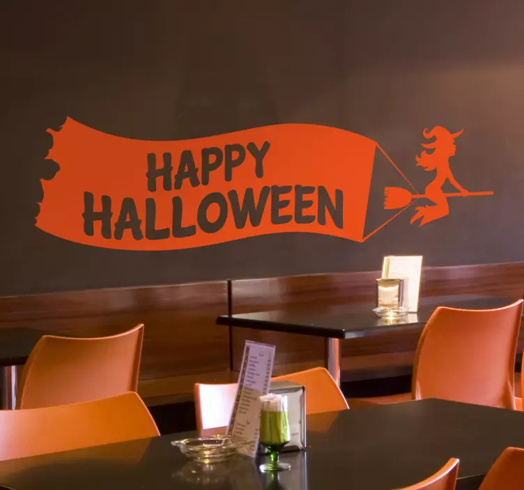 Butikkvinduer klistremerke halloweenfeiring - Tenstickers