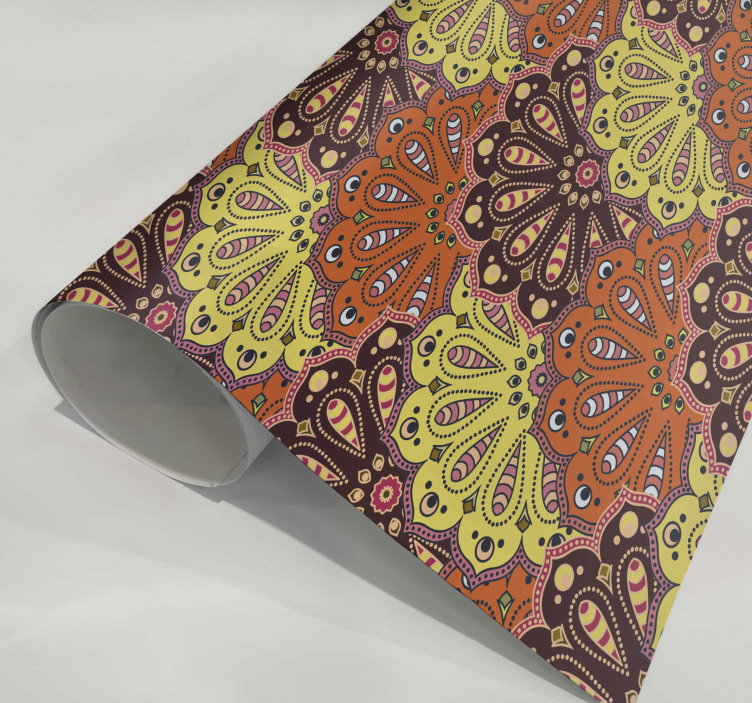 Abstract mandala betyr å skape et kunstverk som er designet for å - Tenstickers