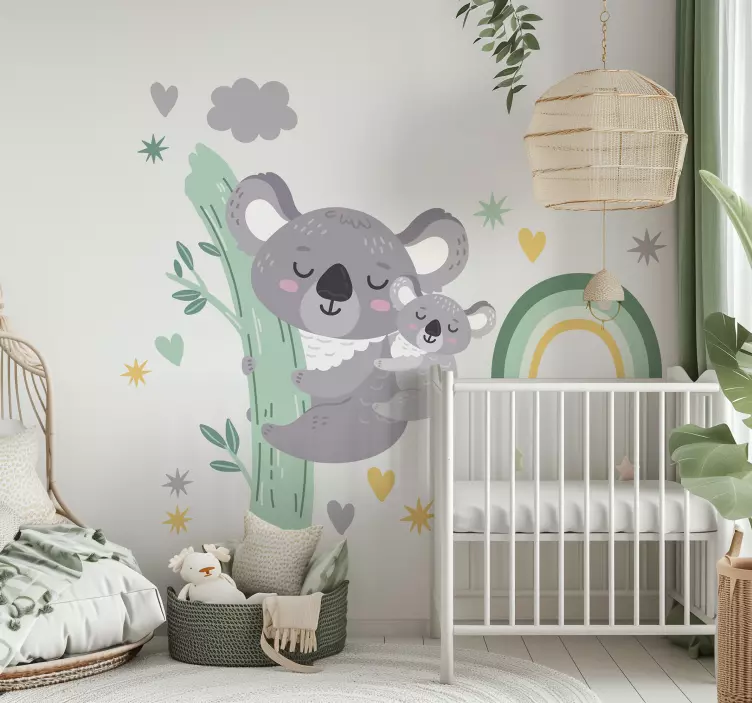 Glade koalaer wallsticker barnerom - Tenstickers