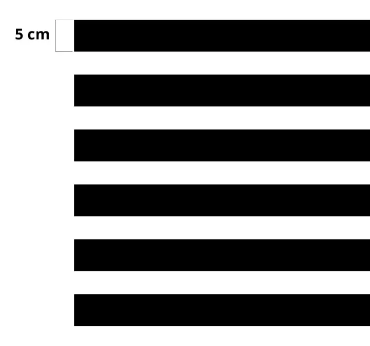 Horisontale linjer møbel klistremerke - Tenstickers