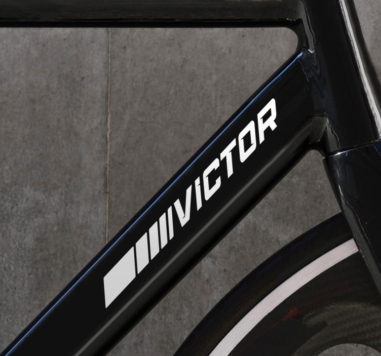 Sporty stil sykkel klistremerke - Tenstickers