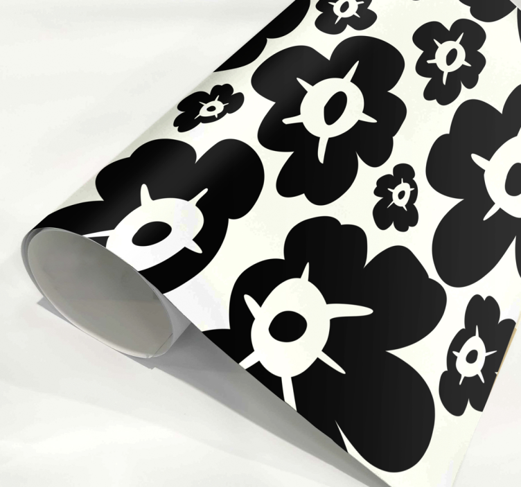 Svart valmue klistremerke dyr - Tenstickers