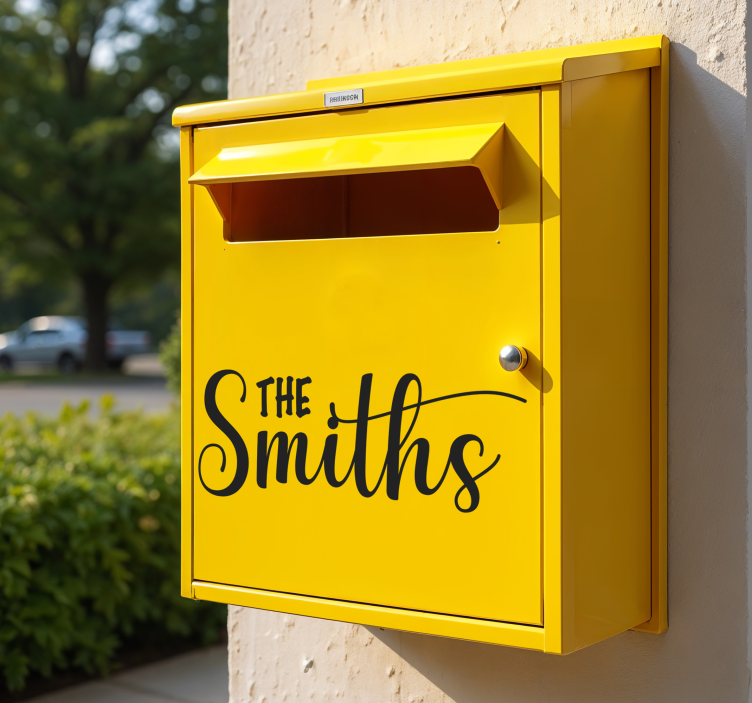 Postkassenavn postkasse klistremerke - Tenstickers