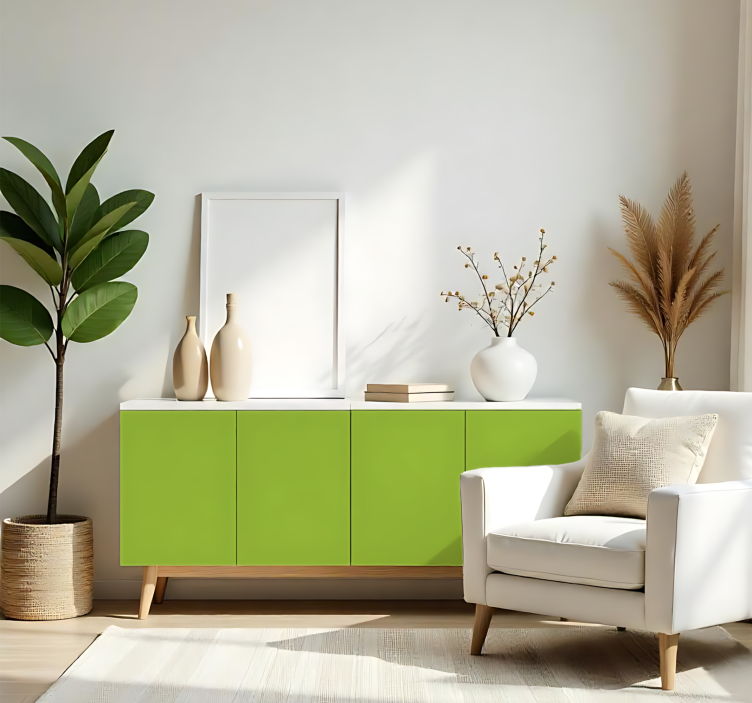 Matt lys grønn ensfarget arkklistremerke - Tenstickers