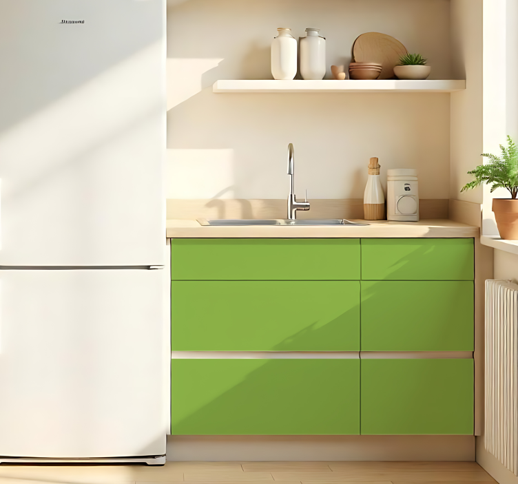 Matt grønn ensfarget arkklistremerke - Tenstickers