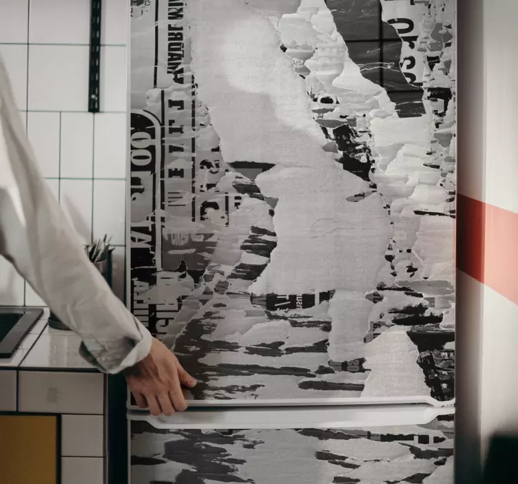 Abstrakt kjøleskapspapir klistremerke tekstur - Tenstickers