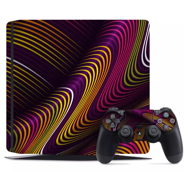 Abstrakt kunst digitale ps4 klistremerker - Tenstickers