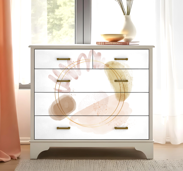 Abstrakte elegante former klistremerke møbler - Tenstickers