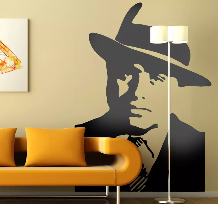 Al capone silhuett klistremerke - Tenstickers