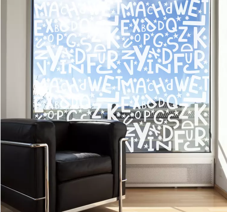 Alfabetet vinyl klistremerke - Tenstickers
