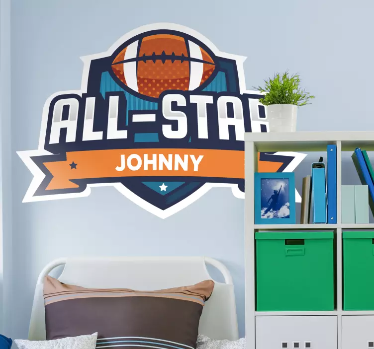 All-star fotball-emblem sport klistremerke - Tenstickers