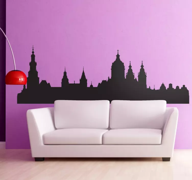 Amsterdam skyline klistremerke - Tenstickers