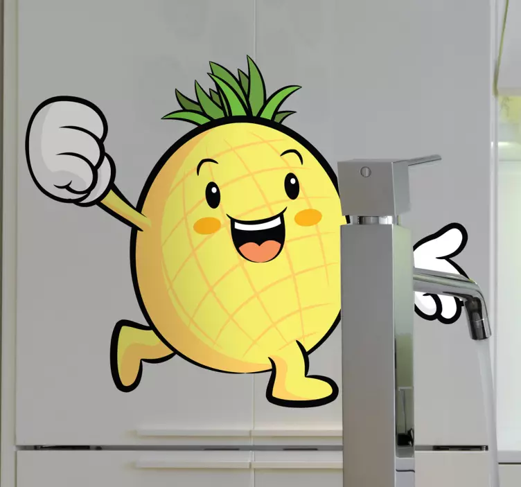 Ananas dekorative klistremerke - Tenstickers