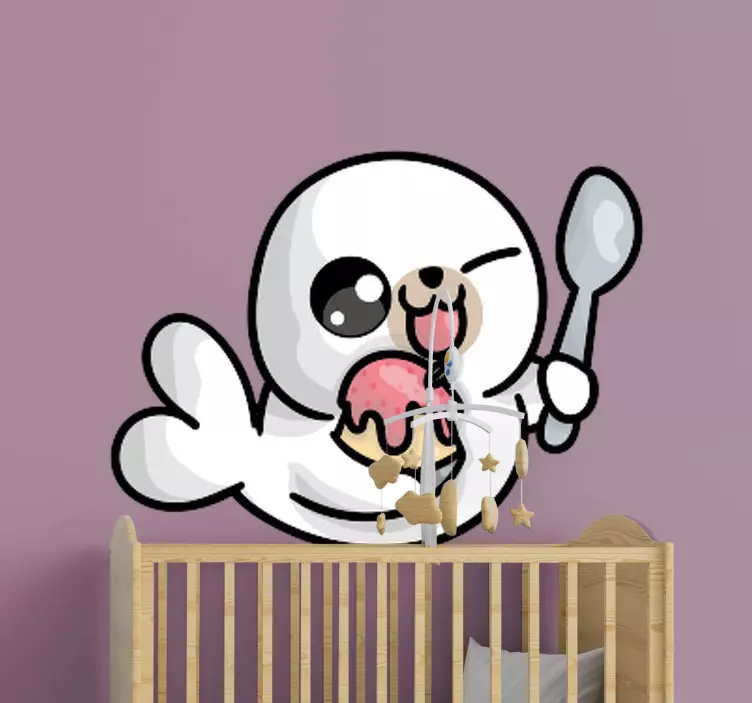 Anime baby sel dyr vegg klistremerke - Tenstickers