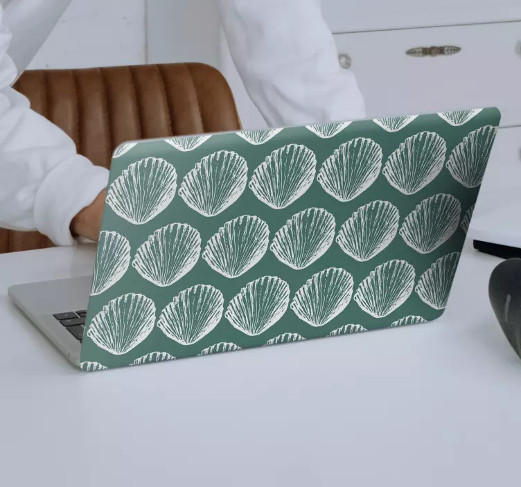 Arrangement av skjellmotiv bærbar klistremerke - Tenstickers