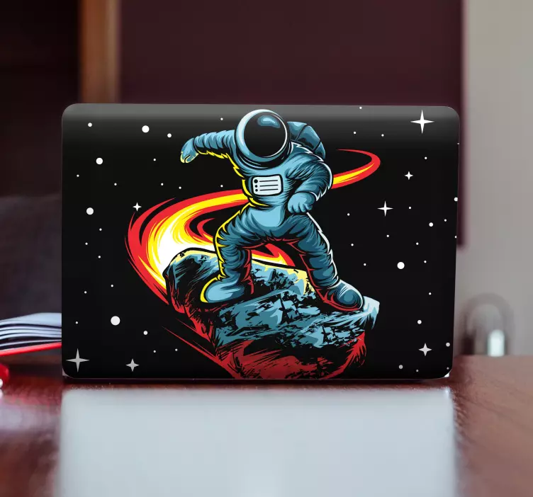 Laptop klistremerke astronaut flytende eventyr - Tenstickers