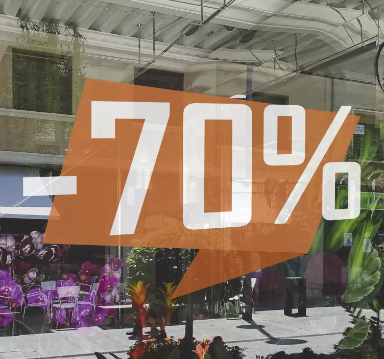 Avsløring med tall salgsklistremerke - Tenstickers