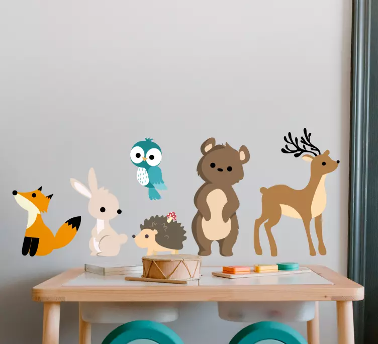 Baby dyr design barn soverom klistremerke - Tenstickers