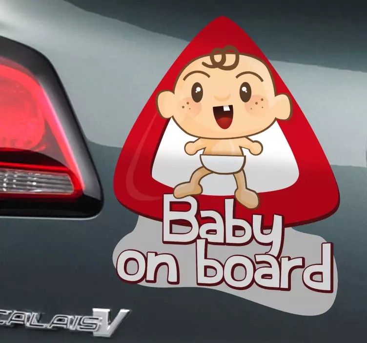 Baby om bord bil klistremerke - Tenstickers