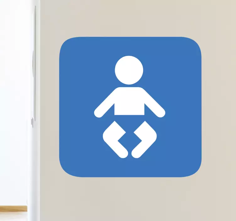 Baby skiftende bad skilt - Tenstickers