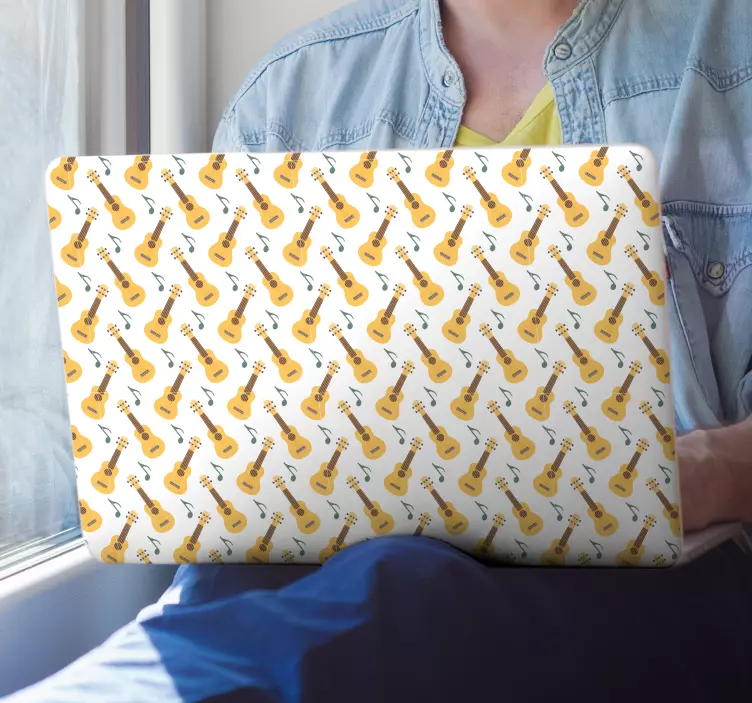 Bærbar klistremerke med musikkinstrumentmotiv - Tenstickers