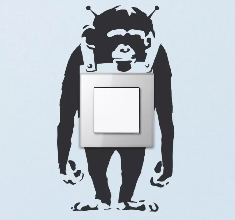 Banky ape switch klistremerke - Tenstickers