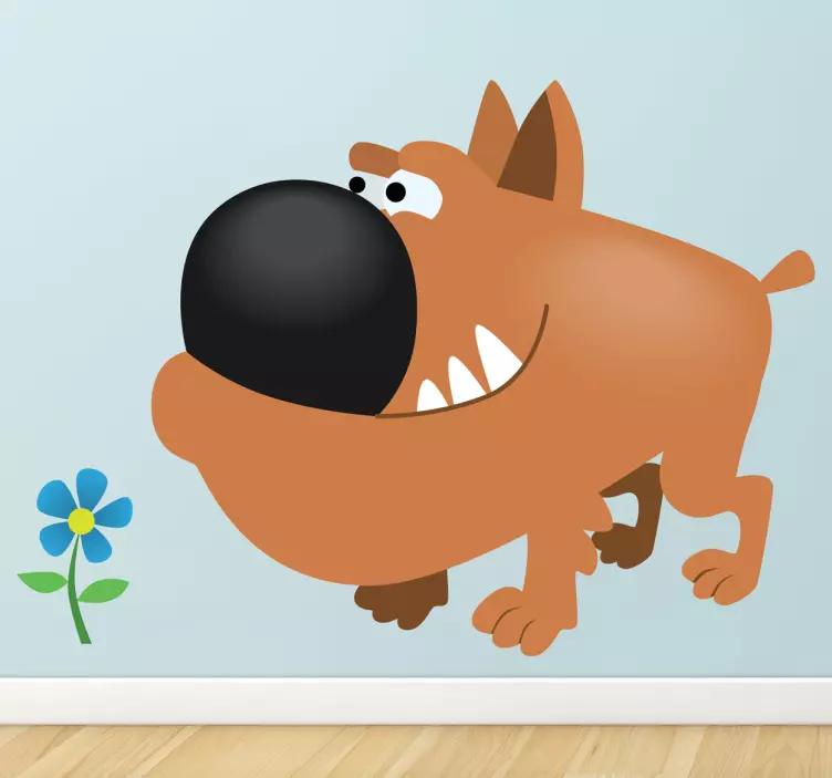 Barn brun okse klistremerke - Tenstickers