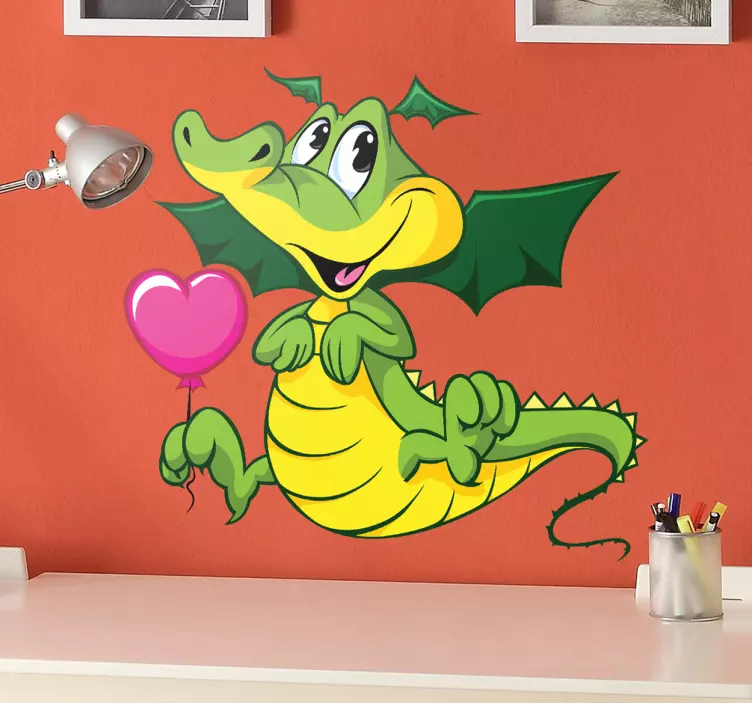 Barn elsker baby dragon vegg klistremerke - Tenstickers