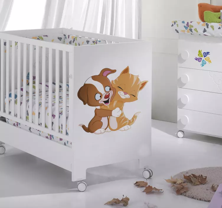 Barn klistremerker klemmer katt & hund - Tenstickers