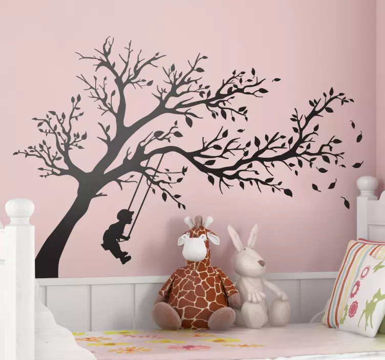 Barn swing tree wall sticker - Tenstickers