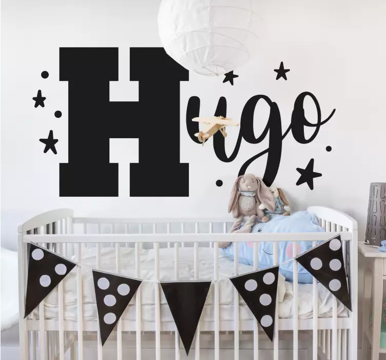 Barnenavn tekster klistremerke - Tenstickers