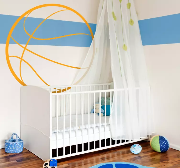 Basketball disposisjon wall kids klistremerke - Tenstickers