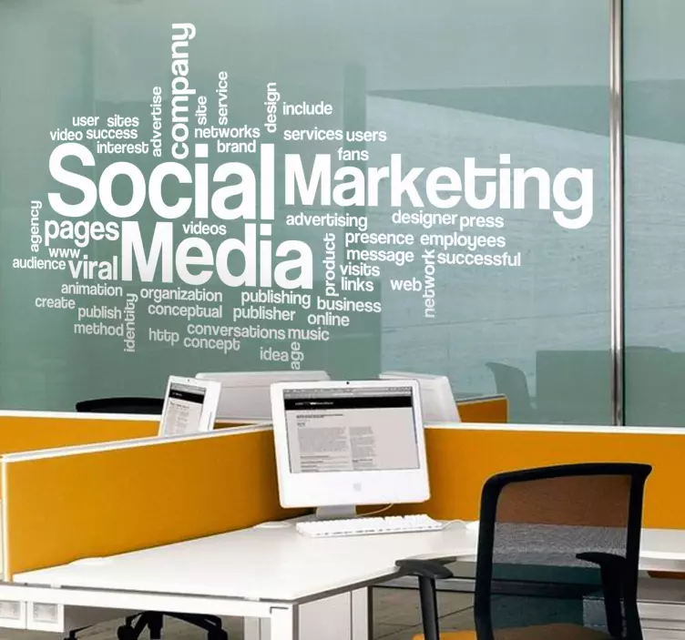 Bedriftskonsept tekst klistremerke - Tenstickers