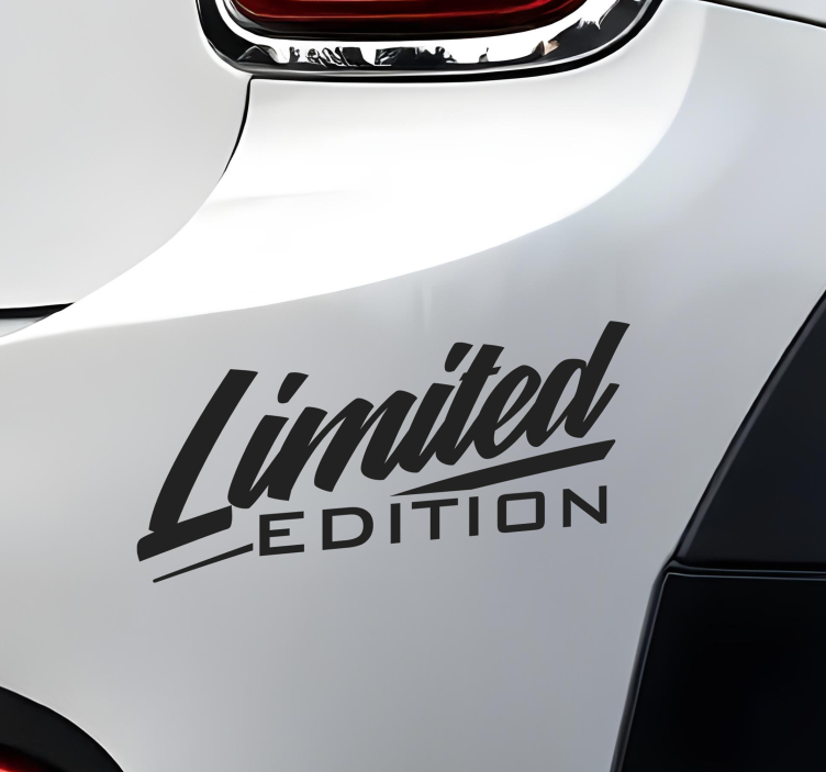 Begrenset opplag klistremerke til bil - Tenstickers