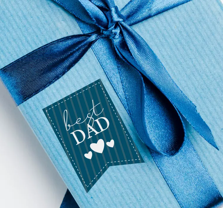 Beste far-etikett vinyl klistremerke - Tenstickers