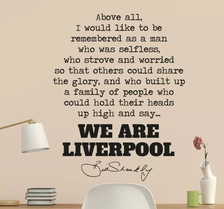 Billet skittent liverpool sitat klistremerke - Tenstickers