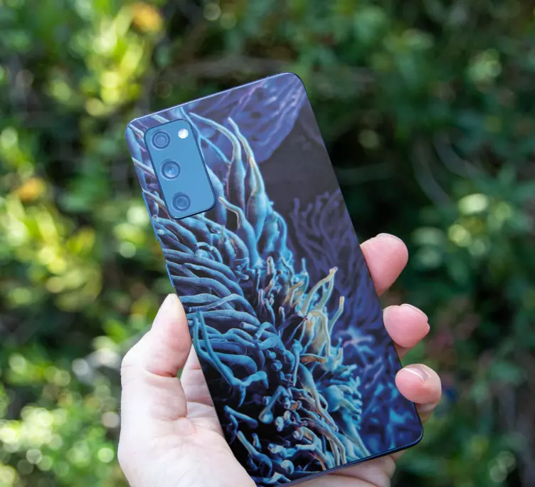 Blå korall sticker samsung - Tenstickers